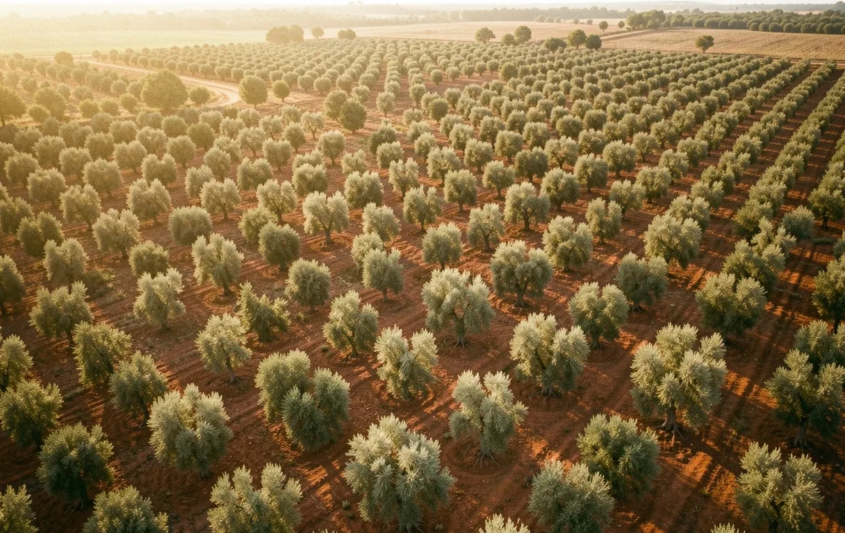 Paisaje de olivos